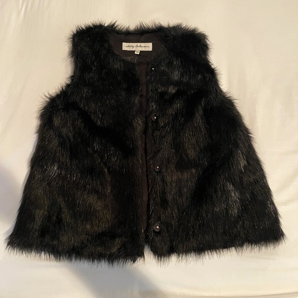 Faux fur vest